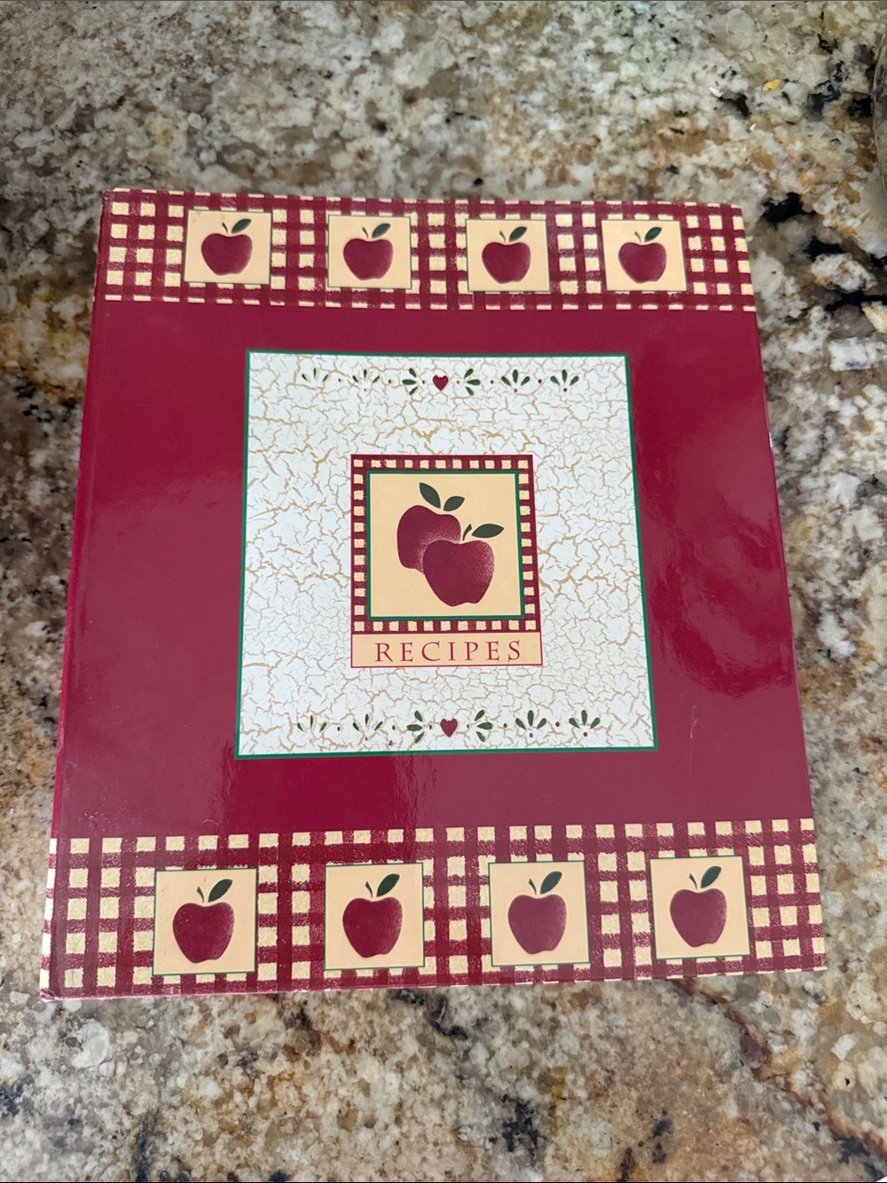 Apple Motif Vintage Recipe Binder